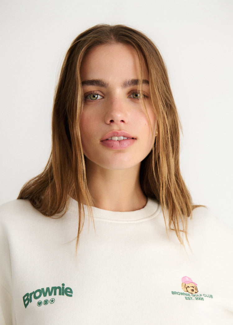 Golf dog print sweatshirt