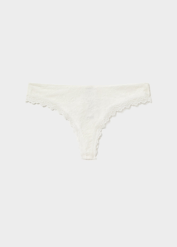 Lace thong