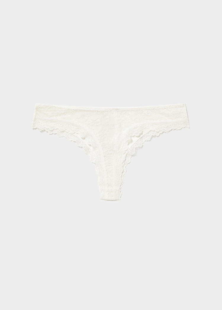 Lace thong