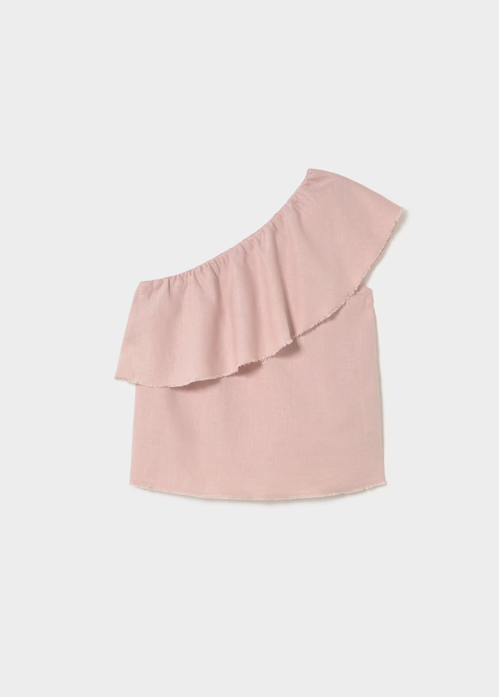 Asymmetrische top met volant