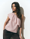 Asymmetrische top met volant