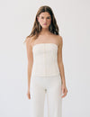 Knitted bandeau top