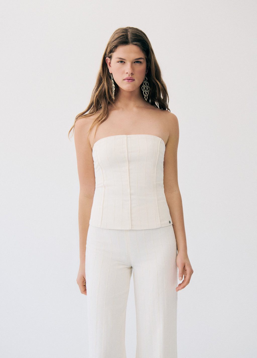 Knitted bandeau top