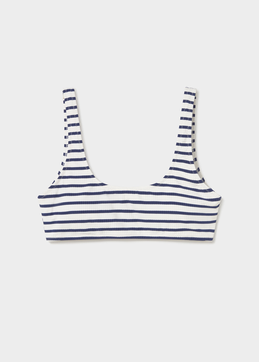 Top bikini a righe tessute marinare