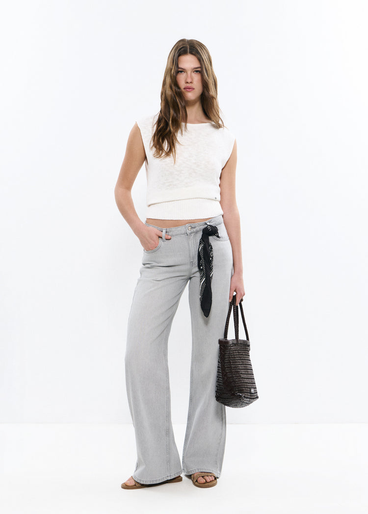 Ribbed hem top