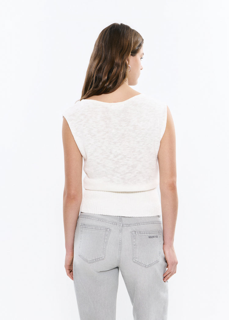 Ribbed hem top