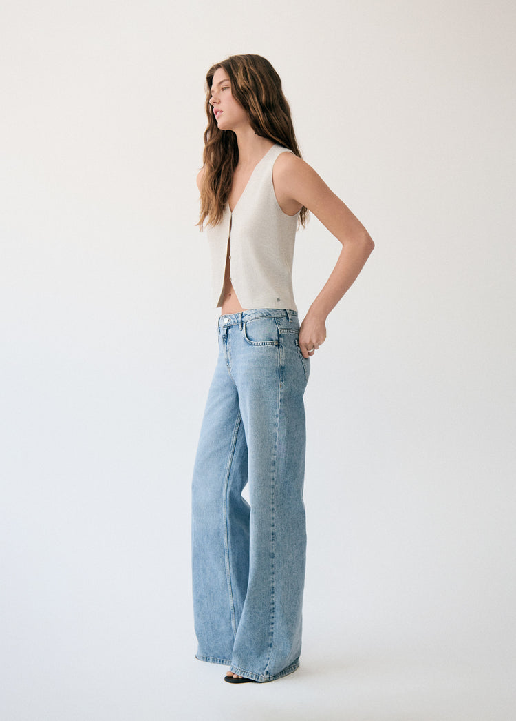 Button vest top