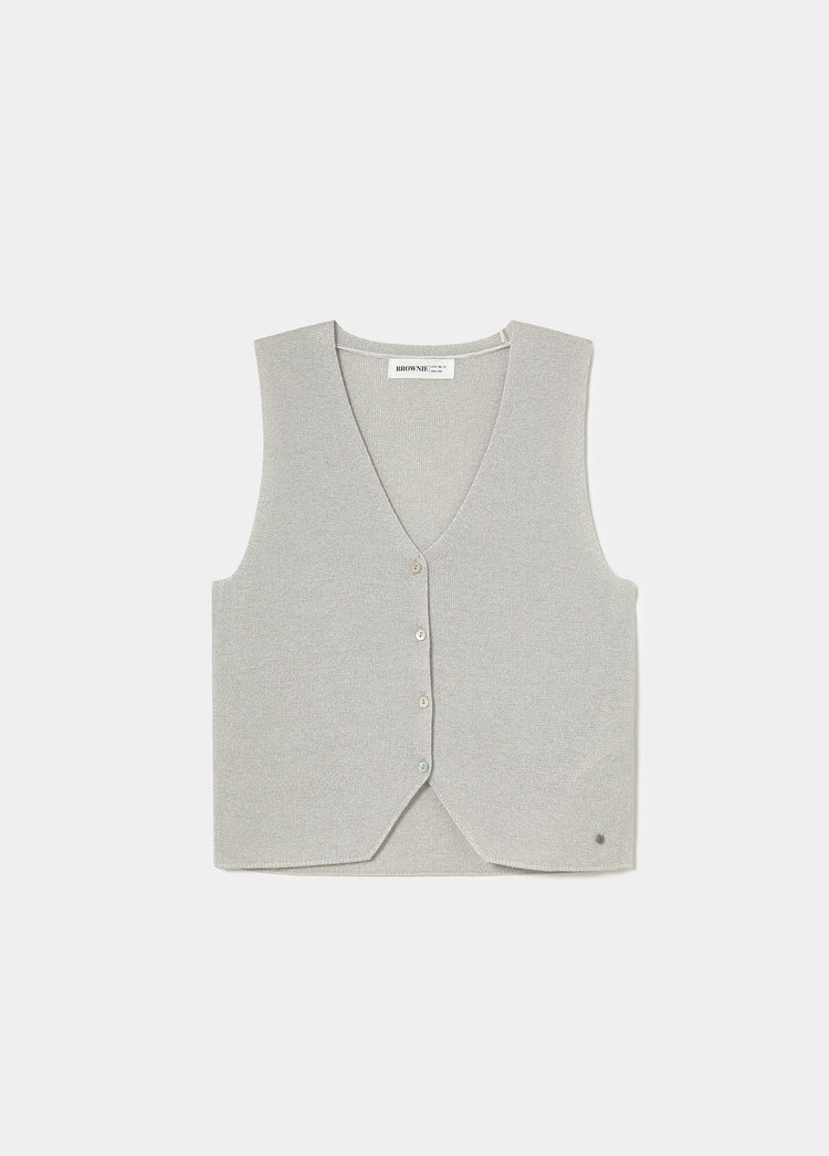 Button vest top