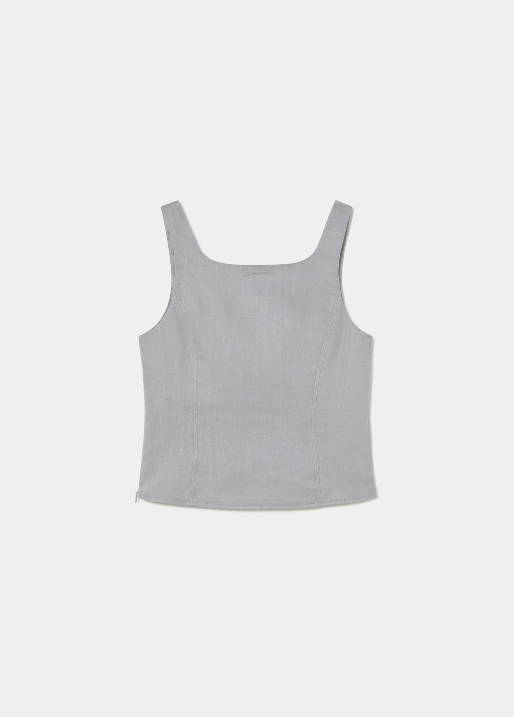 Linen top with button details