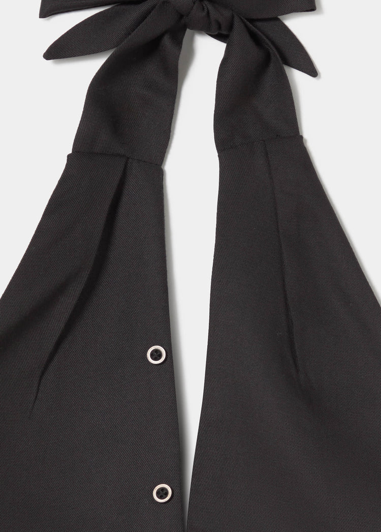 Top with draped button detail