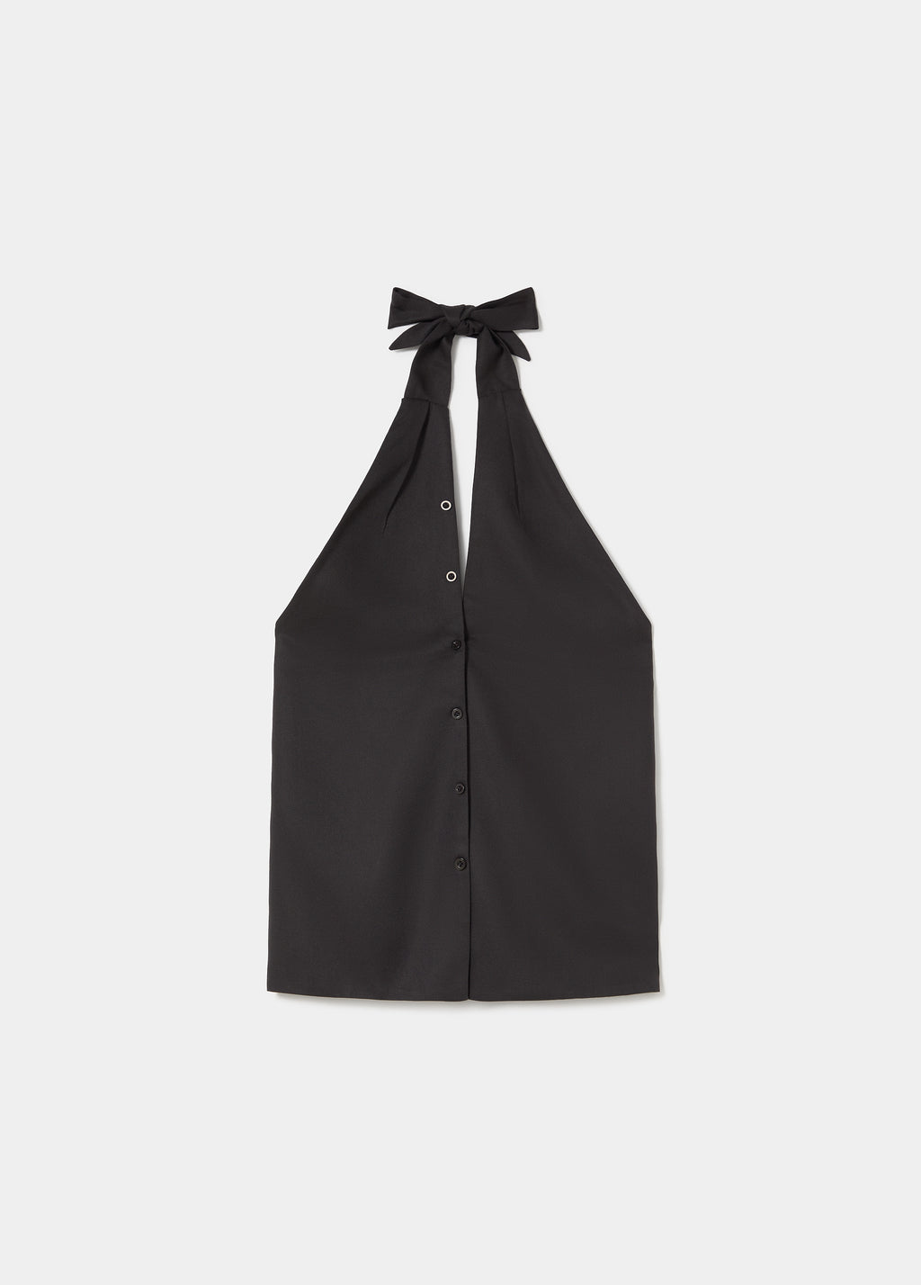 Top met geplooide knoopdetails