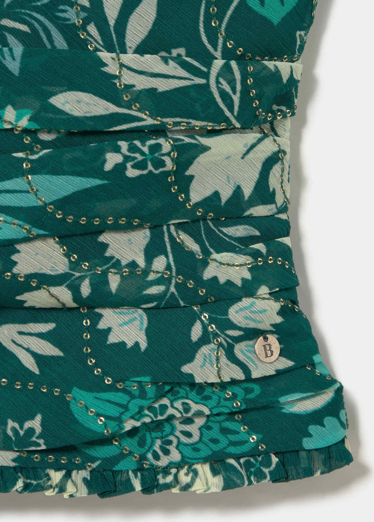 Sequin printed top