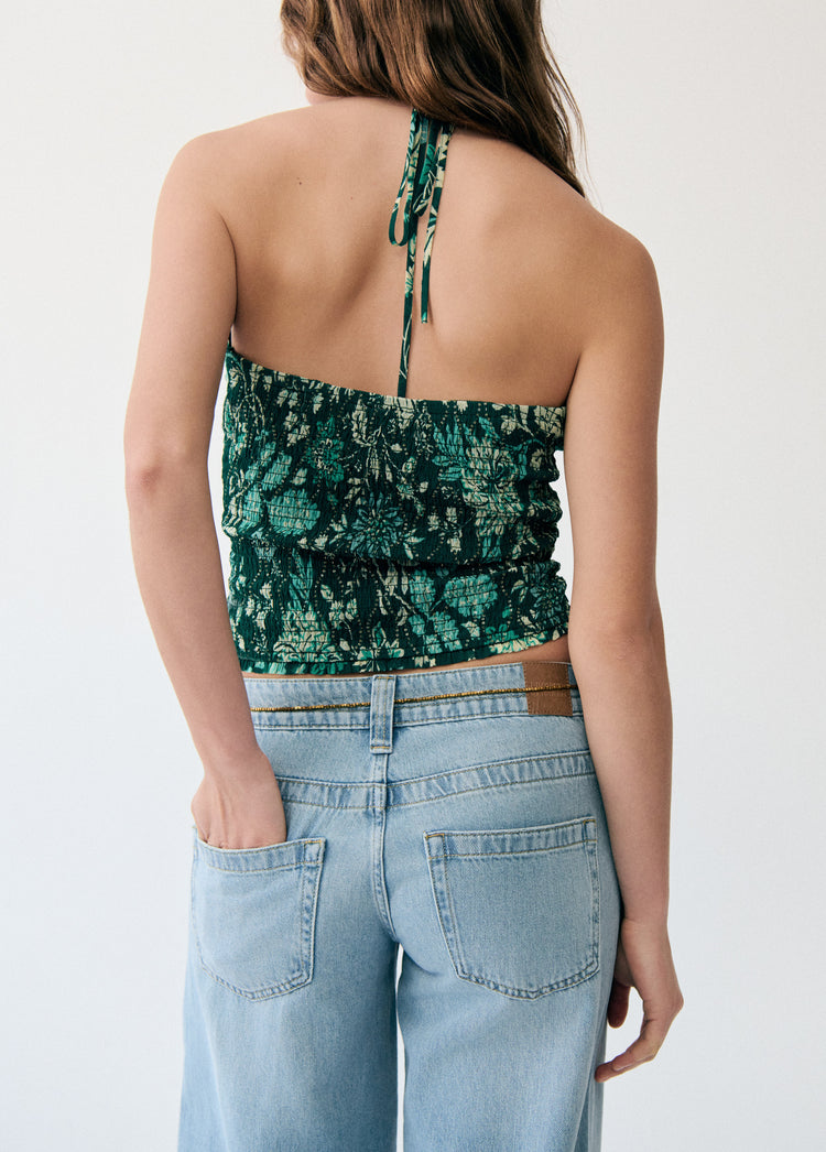 Sequin printed top