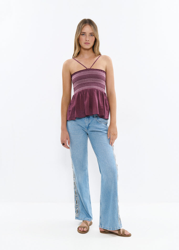 Smocked top