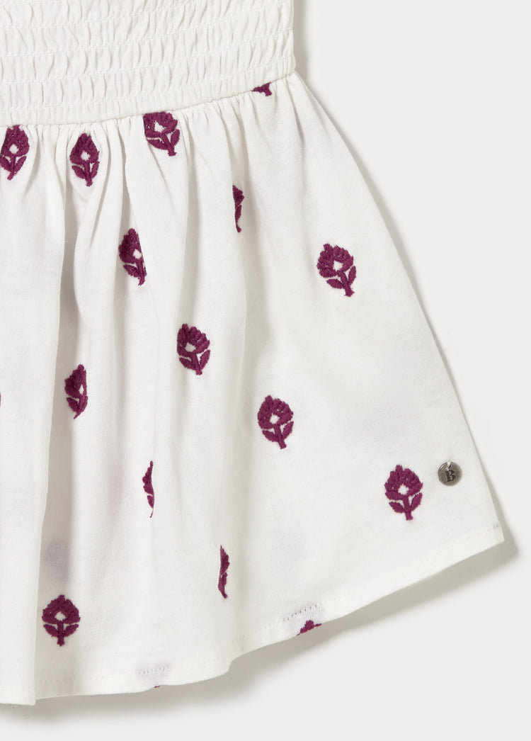 Halter top with embroidery