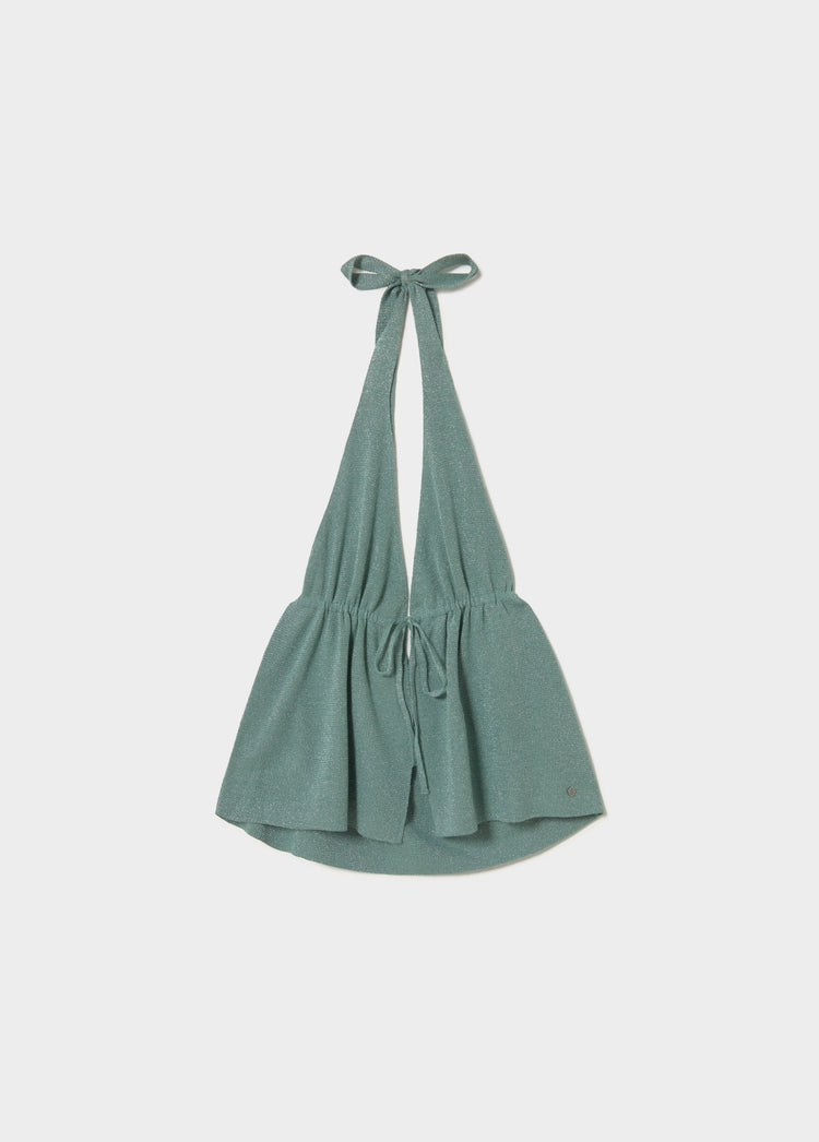 Curtain halter top