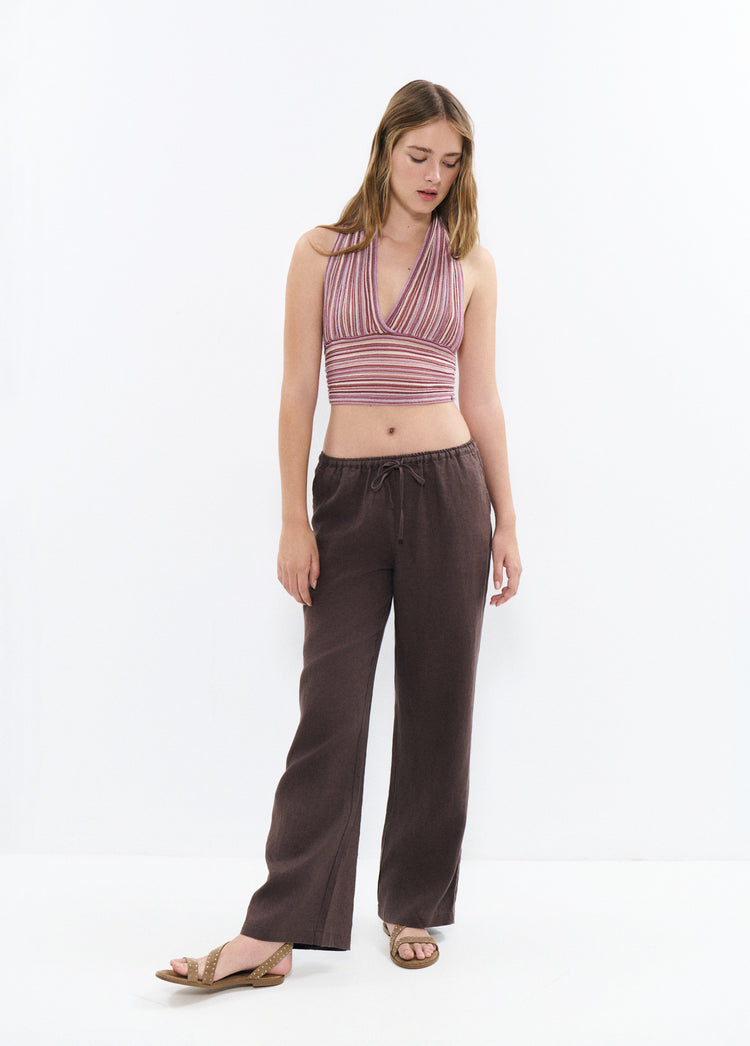 Halter scarf top