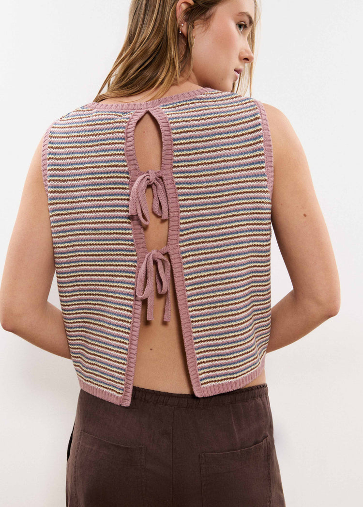 Striped knit top