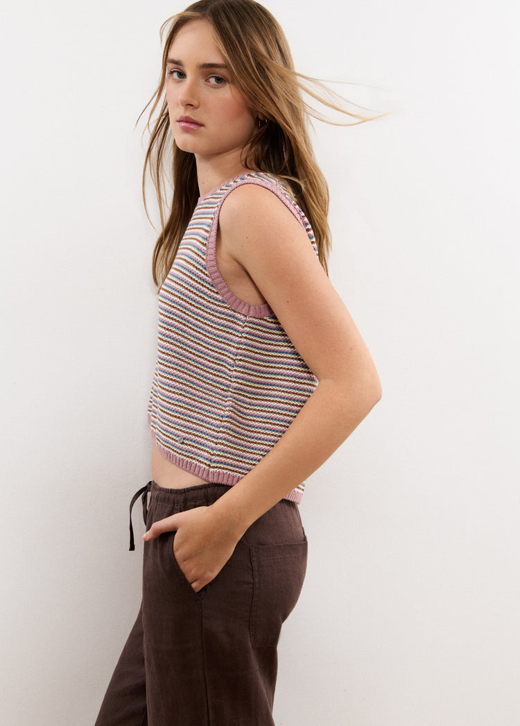 Striped knit top