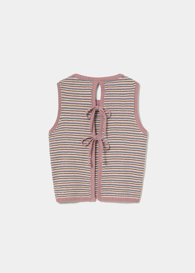 Striped knit top