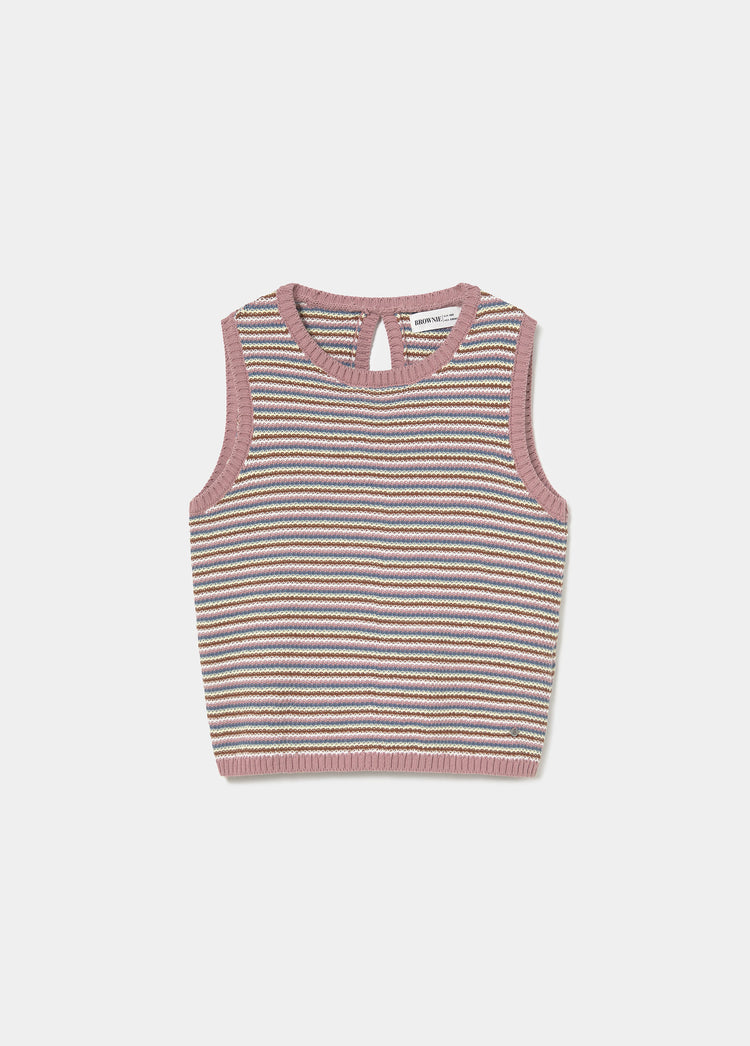 Striped knit top