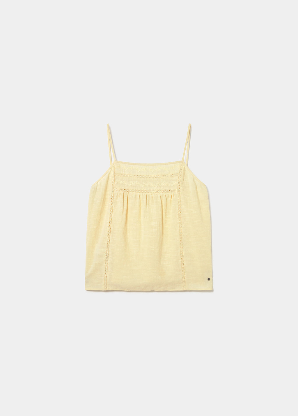 Embroidered vest top