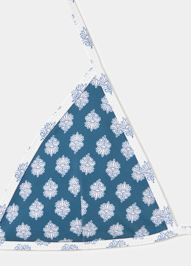 Reversible printed triangular top