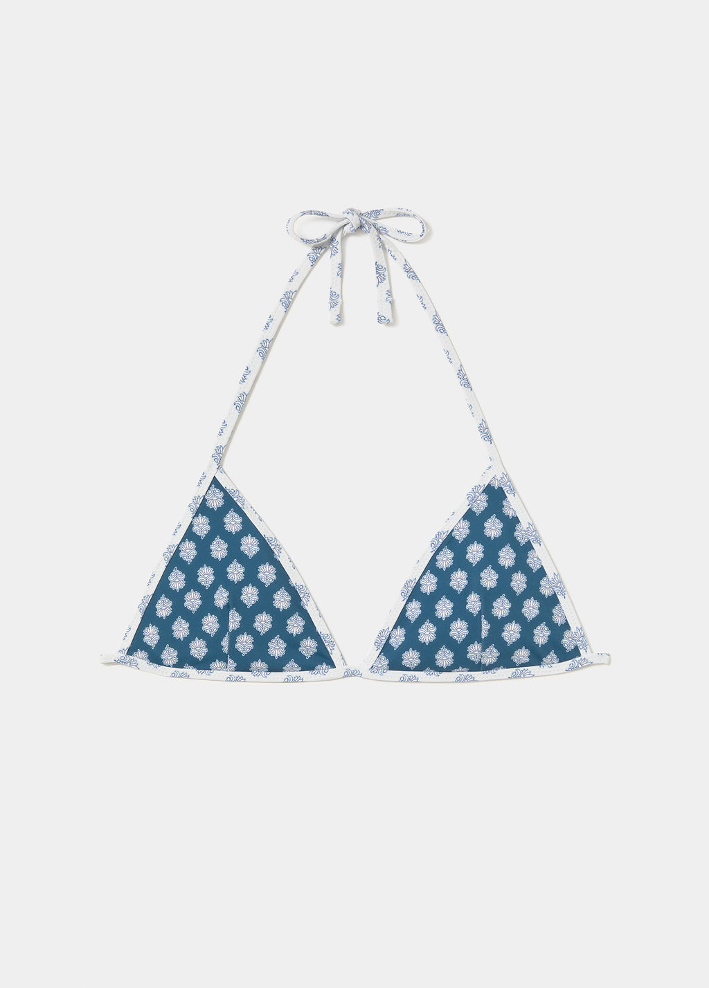 Reversible printed triangular top