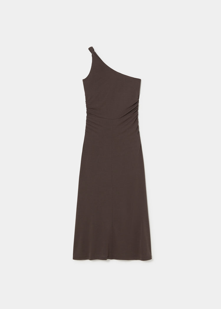 Vestido asimétrico halter