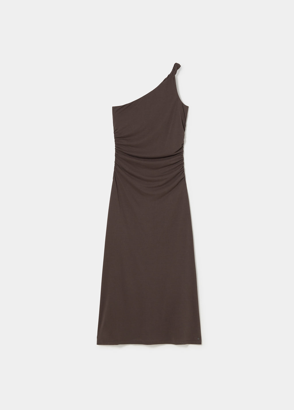 Asymmetric halter dress