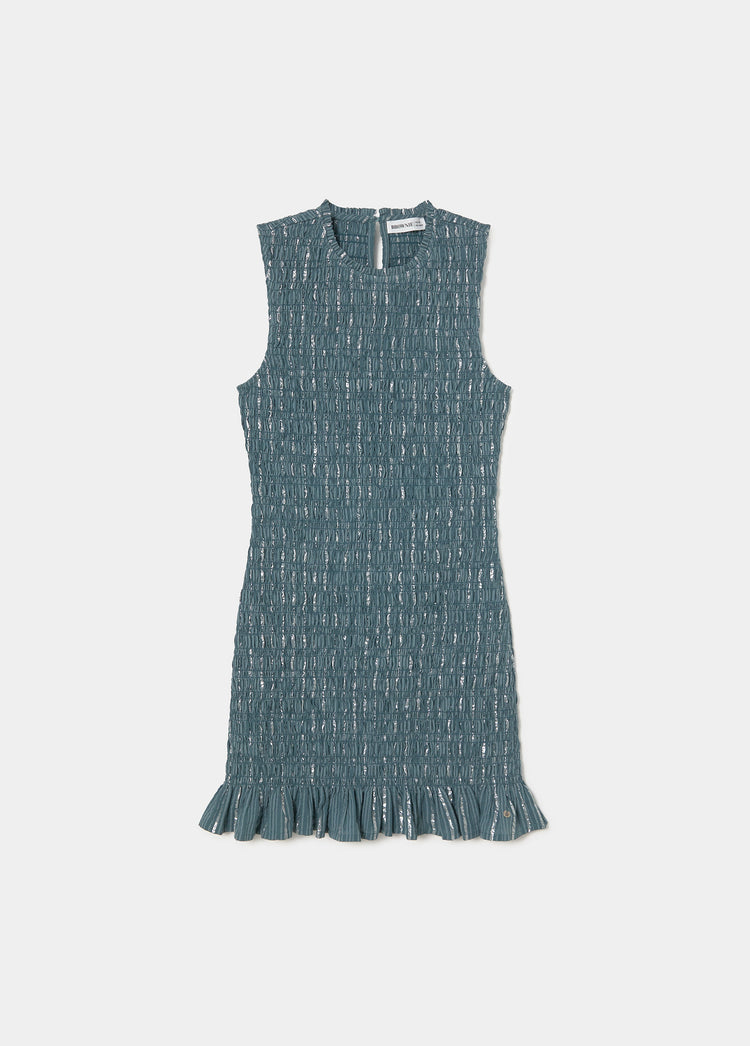 Rubberized strap dress