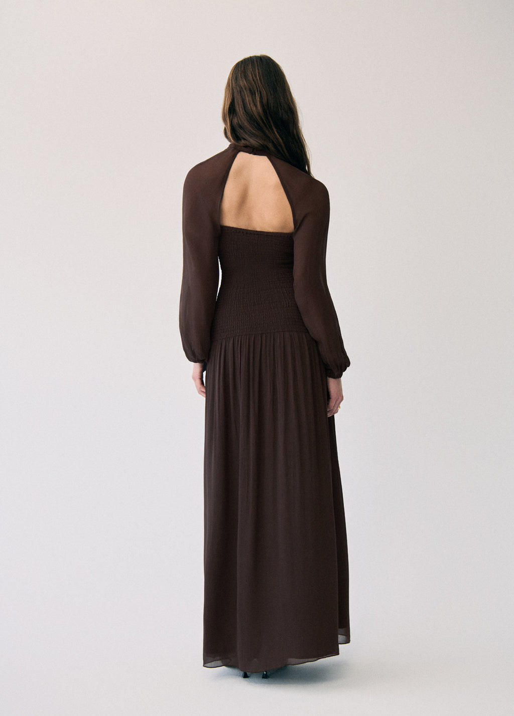 Long ruched dress