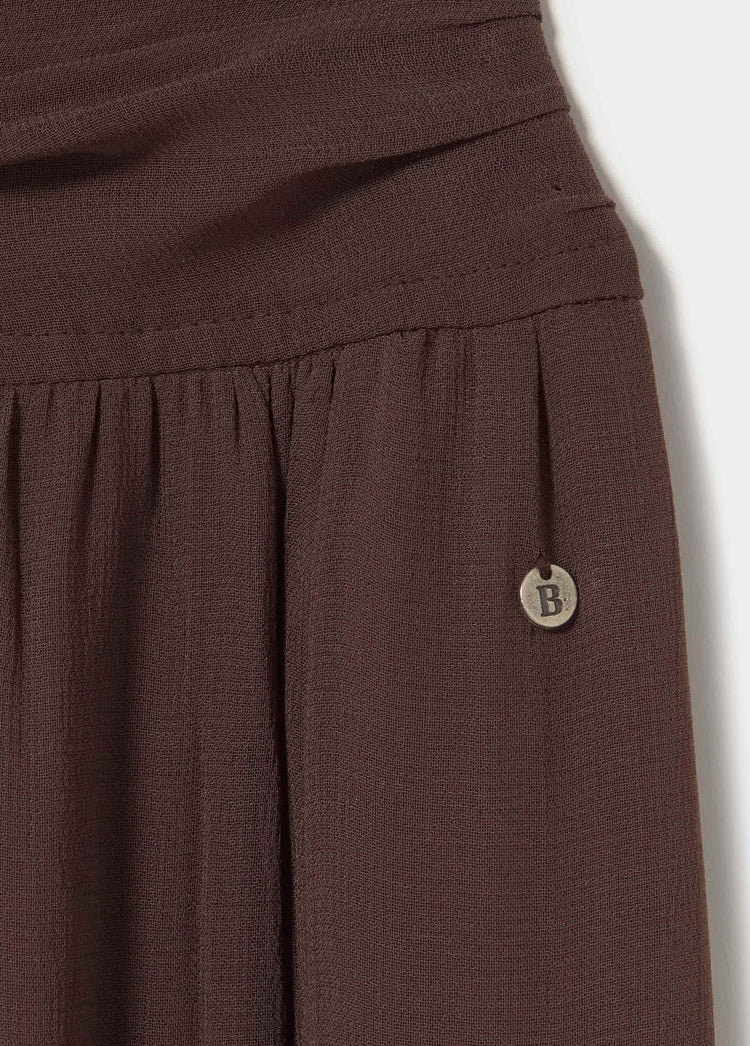 Long ruched dress