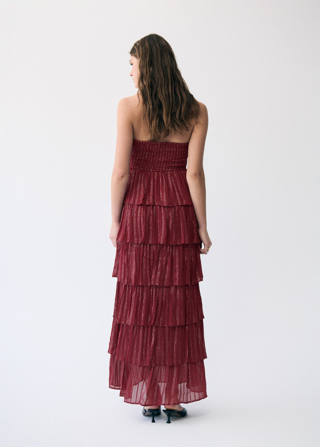 Shiny halter dress