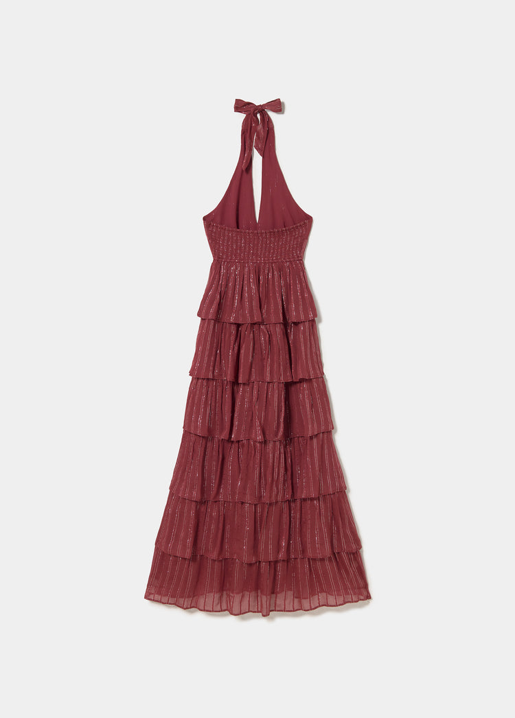 Shiny halter dress