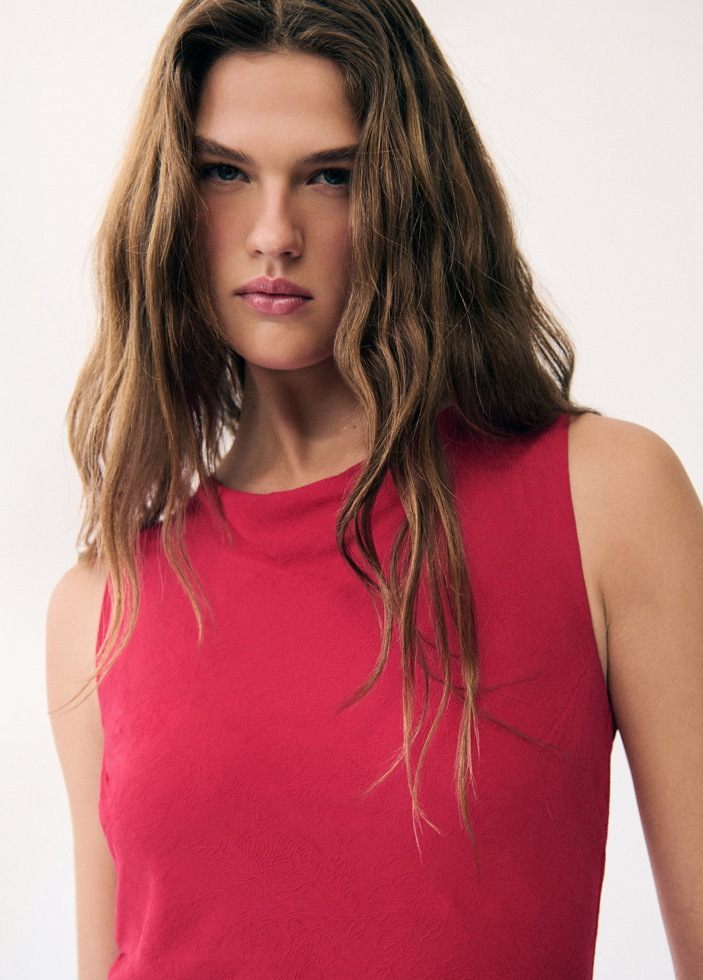 Langes Jacquard-Kleid