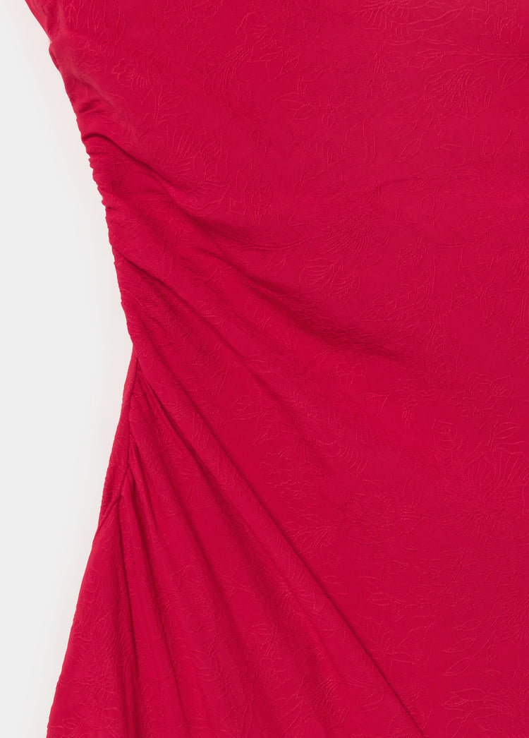 Vestido largo jacquard