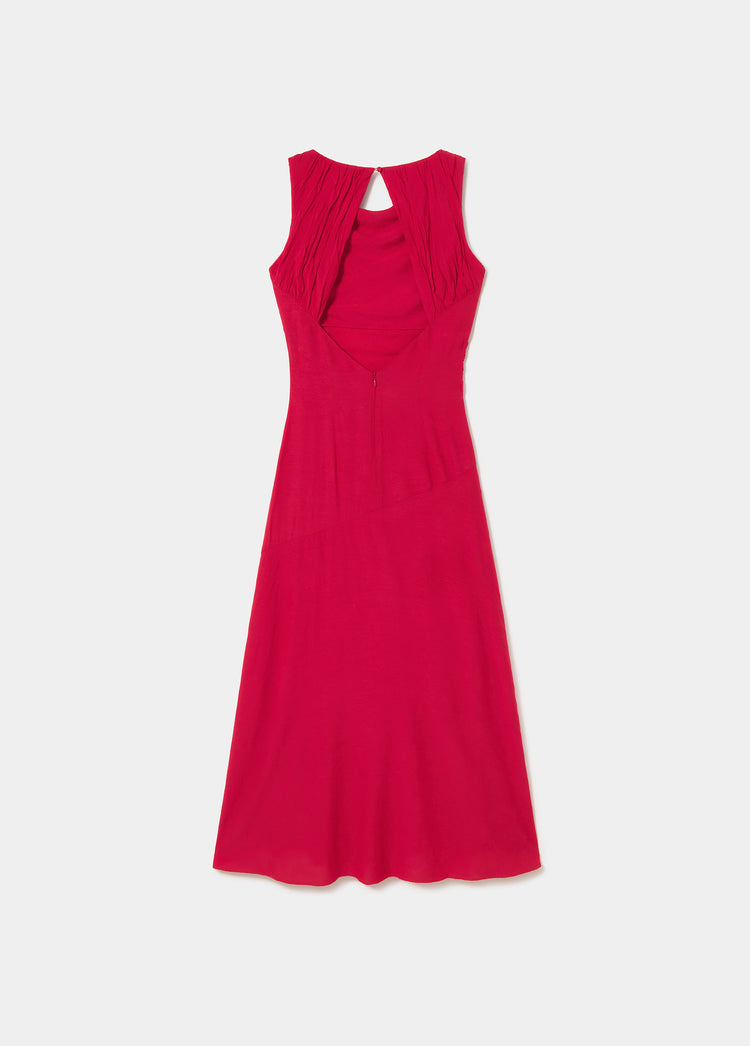 Vestido largo jacquard
