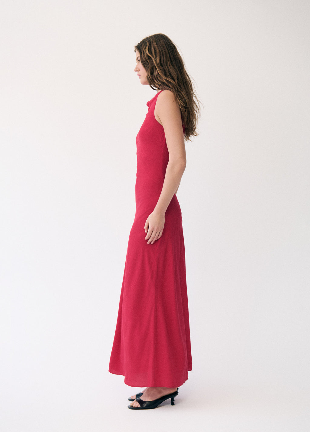 Langes Jacquard-Kleid