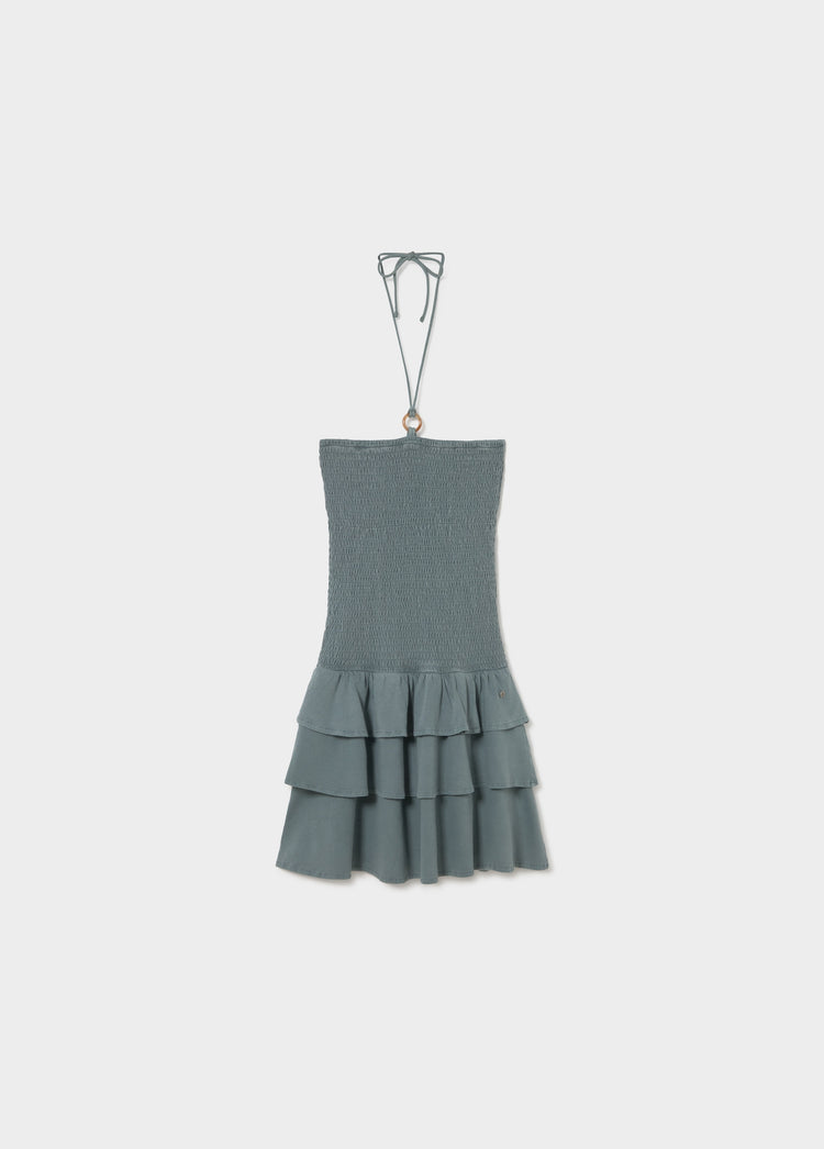 Smocked ruffle dress